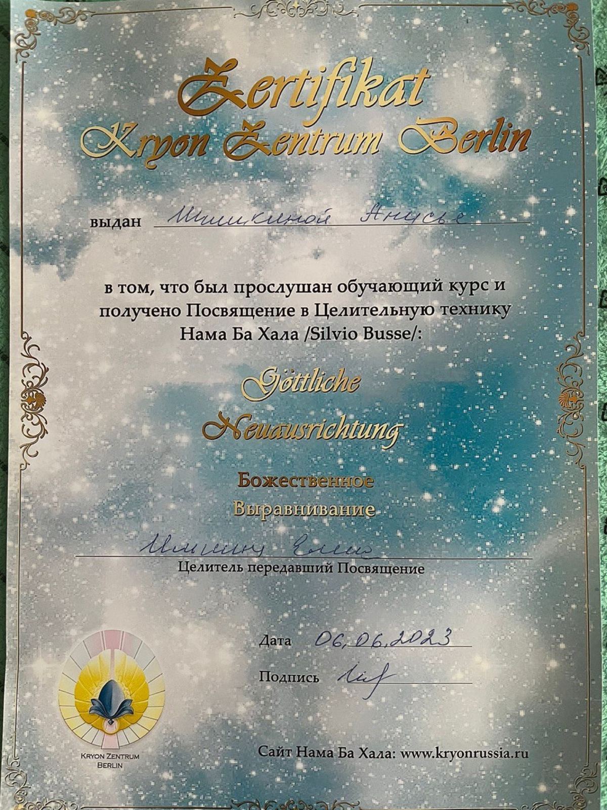 Диплом или сертификат 9